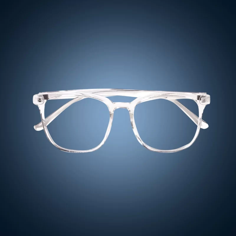 Cyber Gamers Glasses - Transparent White