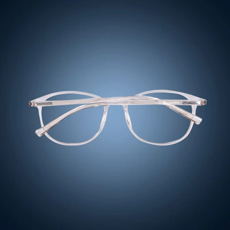 Pixel Gamers Glasses - Transparent White