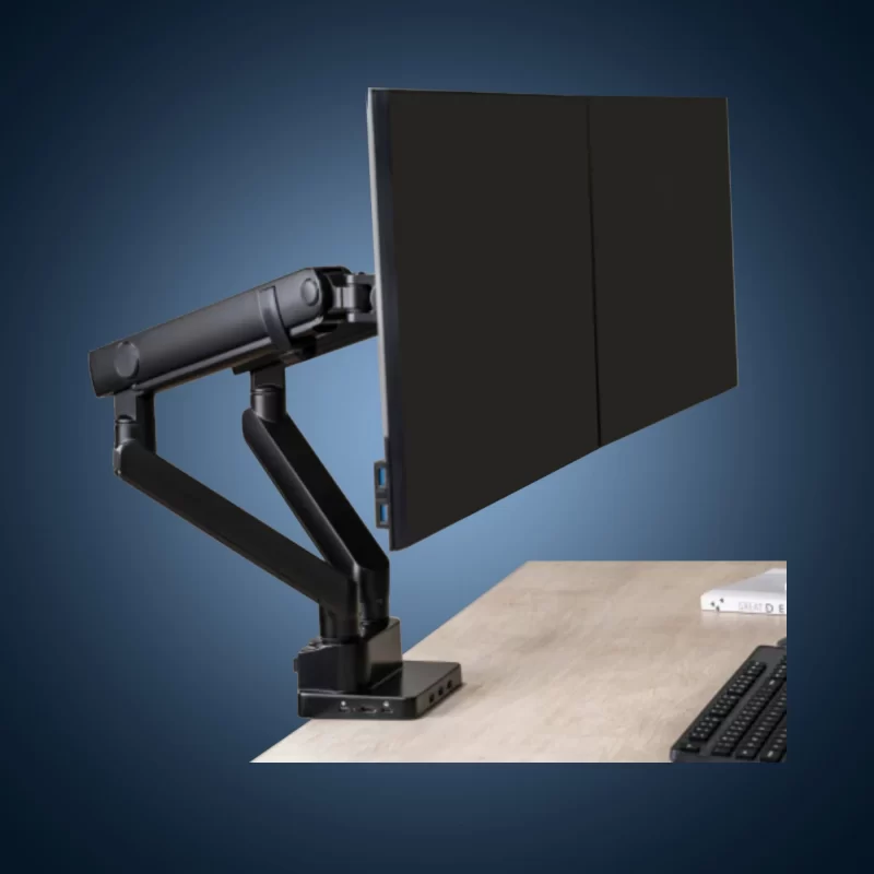 Stealth Dual Monitor Arms with Docking Station