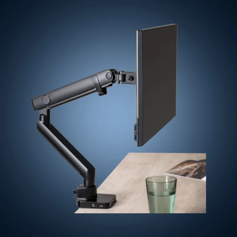 Stealth Single Monitor Arm with Docking Station